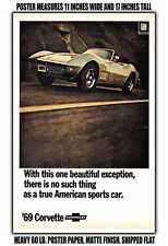 11x17 POSTER - 1969 Chevy Corvette picture
