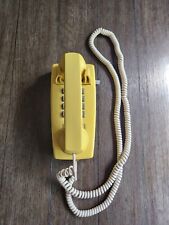 Vintage Western Electric 2554BMP Yellow Push Button Wall Telephone - Untested picture