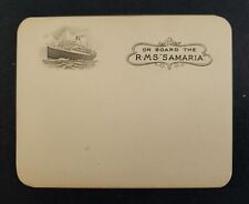 1930s antique RMS SAMARIA CUNARD cardstock NOTECARD unused picture