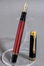 PELIKAN Fountain Pen SOUVERAN M400 Red Stripe Nib 14C M GERMANY 
