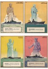 FRANCE FRENCH NAVY SHIPS WITH FAMOUS PEOPLE 17 Vintage Postcads (L4287) picture