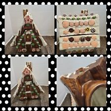Vintage 1960's Ceramic Gingerbread House Cookie Jar - Made In USA picture