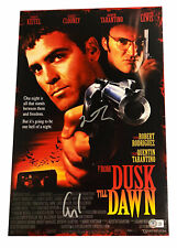 GEORGE CLOONEY QUENTIN TARANTINO SIGNED AUTO 12X18 FROM DUSK TILL DAWN PHOTO BAS picture