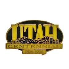 Vintage 1996 Utah Centennial 1896-1996 Souvenir Pin picture