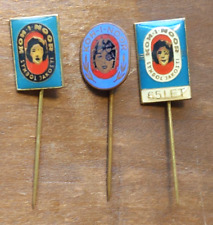 3 Vintage KOH-I-NOOR Koh I Noor Advertising Stick Pins Badge Czechoslovakia picture