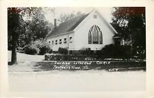 RPPC Postcard; Prophetstown IL Swedish Lutheran Church 406-4, Whiteside County picture