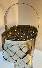 Vintage Cartier Signed Sterling Hallmarked 925 Hand Made Woven Handled Basket picture