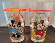 Disney Vintage Mickey & Minnie Party Glasses #3 picture