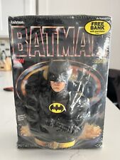 VINTAGE TOY NOS 1989 RALSTON BATMAN CEREAL with BANK  SEALED NEW OLD STOCK picture