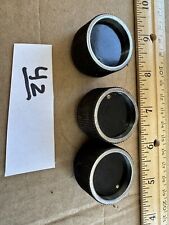 Lot 42 Three Matching Radio Knobs Ham Commercial Short Wave Hallicrafters? picture