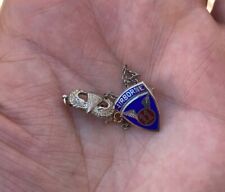 Beautiful WW2 11th Airborne Paratrooper Sterling Enamel Pin Jump Wings WWII US picture