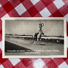 RPPC Pauline Wilson RODEO Trick Rider picture