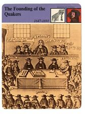 Founding of the Quakers - Religion Worship Edito Service British Heritage Card picture