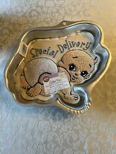 Vintage 1999 Wilton Special Delivery Baby Gender New Years Birthday Cake Pan BN picture