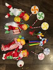 Vintage 1980s Russ Clown Circus Ornaments Made In Taiwan Mixed Lot picture
