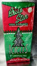 Vintage BRITE STAR 1000 ICICLES FOR CHRISTMAS TREE OR DECORATION New Sealed picture