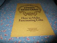 Booklet Lepage's Glue  Lepage's Gesso-Craft How to Make Fascinating Gifts 20 Pag picture
