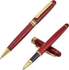 Rosewood Luxury Ballpoint Pen Gift Set of 2 with Box and 2 Black Ink Refills picture