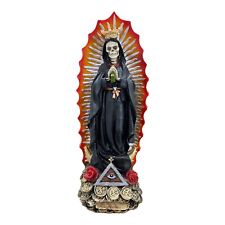 SANTA MUERTE GUADALUPANA / HOLY DEATH STANDING RELIGIOUS STATUE 12 INCH picture