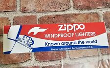 Vintage Zippo Windproof Lighters Bumper Sticker Advertisement picture