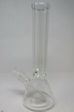 13.5 Inch Thick Clear Glass Beaker Water Pipe w/ Bowl Piece picture