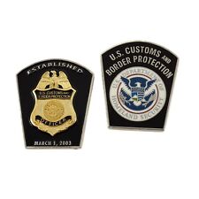 CBP Officer Patch Badge Challenge Coin Established Date Homeland Field Ops picture