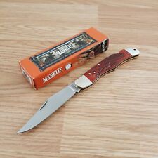Marbles Hunter Folding Knife Stainless Steel Clip Point Blade Jigged Bone Handle picture