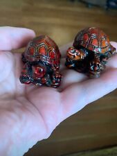 set of two ceramic turtle figurines picture