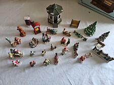 Lemax and Others, Christmas Village - Huge Lot of Vintage Figurines  (Lot of 28) picture
