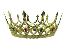 Adult Gold Royal Queen Princess Medieval Crown Tiara Cosplay Costume Headpiece picture