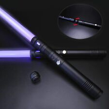 2Pack Lightsaber Metal Hilt 12 Colors,Battery Rechargable 2-in-1 Double-Bladed picture