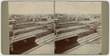 KANSAS SV - Abilene - Panorama & Railroad Yard - 1880s/90s VERY RARE picture