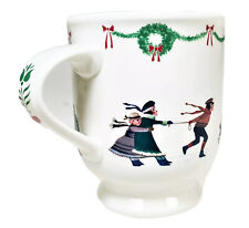 Charles Wysocki Nikko Americana Christmas Cup Mug Vtg Retired  Japan‌‌‌‌‌ ‌‌‌ picture