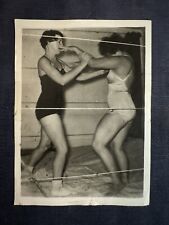 Wrestling Women 5 x 7 Vintage Black & White Super Rare  1950s Original Print picture