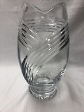 RARE MIKASA SLOVENIA HEAVY CRYSTAL VASE WITH BEAUTIFUL CUTS picture