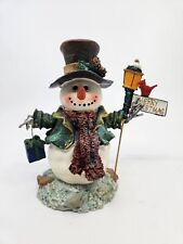 Holiday Time Collectible Sparkle Snowman Figurine 5