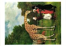 Vintage Postcard 4x6- THE NUBIAN GIRAFFE BY JAQUES-LAURENT AGASSE, BUCKINGHAM PA picture