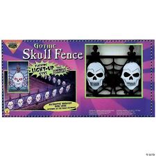 Gothic Skull Light-Up Fence yard outdoor decor decoration picture