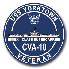 USS Yorktown CVA-10 Veteran Decal Officially Licensed US Navy picture
