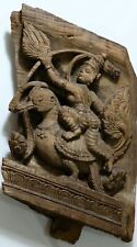 SCARCE-UNIQUE-MIDDLE EAST-CIRCA 1600-1750 AD CARVED WOOD WOODEN PANEL-4208GR picture