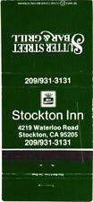 Stockton California Stockton Inn Sutter Street Bar Vintage Matchbook Cover picture