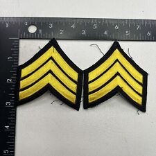 2 Army Patches Sergeant Rank Insignia 2 Patch Lot 00R7 picture