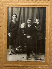 1932 Ukrainian Family Children Man Woman Vintage B&W Photo Snapshot picture