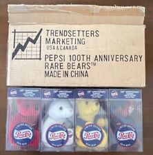 Vintage 1999 Pepsi-Cola 100th Anniversary Set Of 4 Bean Rare Bears - Sealed picture