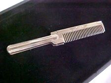 Vintage 1940s 1950s Chrome Life Wave Comb Steel Hairdresser 8