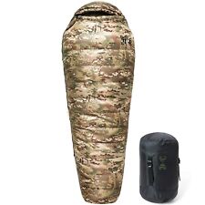Akmax.cn Military Down Mummy Sleeping Bag for Cold Weather - Multicam picture
