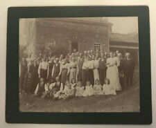 SMALL & LINCOLN FAMILY REUNION 19th c ALBUMEN GROUP PHOTOGRAPH picture