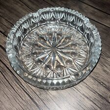 Vintage Heavy Crystal Ashtray picture