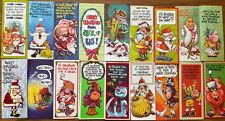 Lot 15 UNUSED Custom/Smile Contemporaries Vintage Adult Holiday Christmas Cards picture