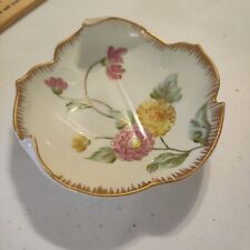 Unique vintage gold trim bowl, dish, trinket tray marked G696 picture